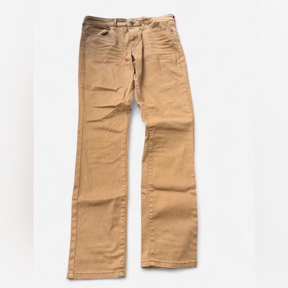 Men's 34x34 western slim straight fit cotton rust tan jeans